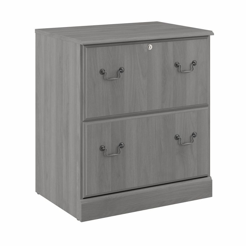 Bush Furniture - Saratoga 2 Drawer Lateral File Cabinet in Modern Gray - EX45854-03