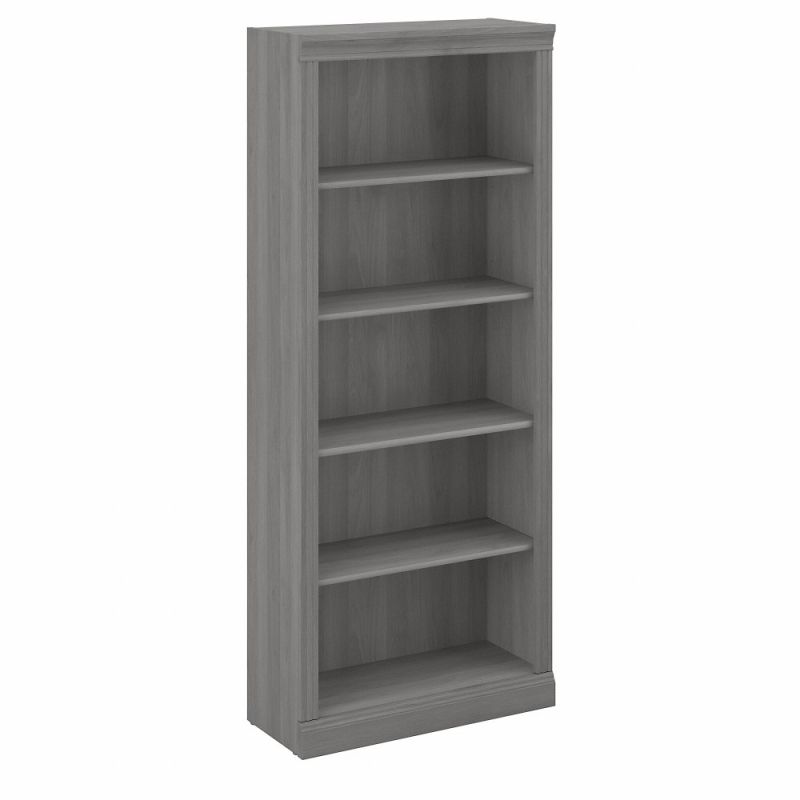 Bush Furniture - Saratoga Tall 5 Shelf Bookcase in Modern Gray - W1655C-03