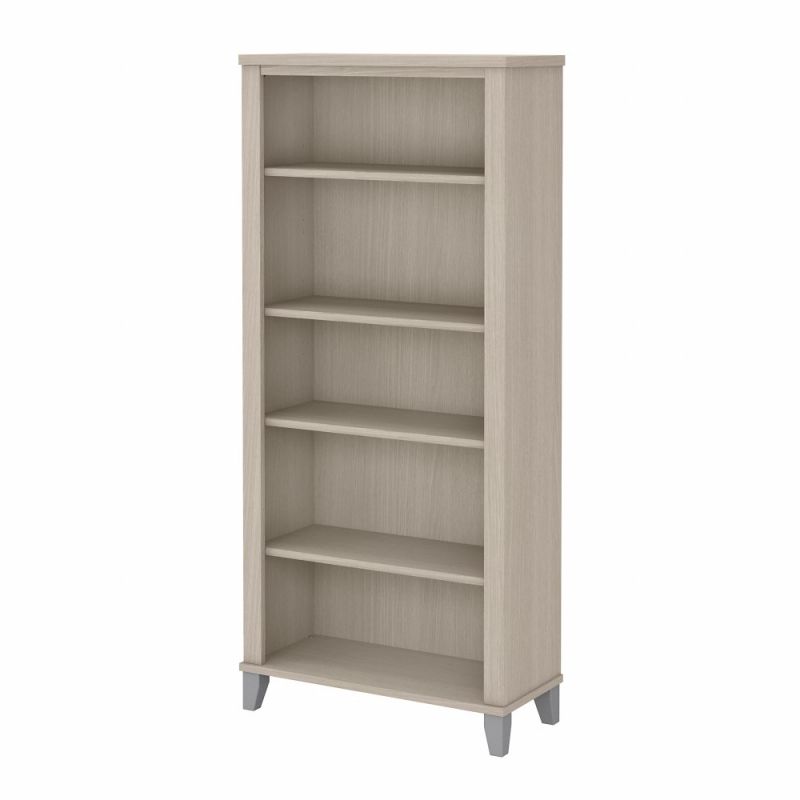 Bush Furniture - Somerset 5 Shelf Bookcase in Sand Oak - WC81165