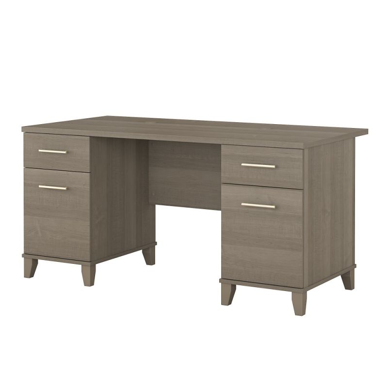 Bush Furniture - Somerset 60W Office Desk in Ash Gray - WC81628K