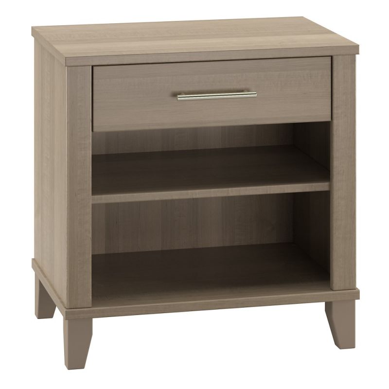 Bush Furniture - Somerset Nightstand in Ash Gray - STS119AG