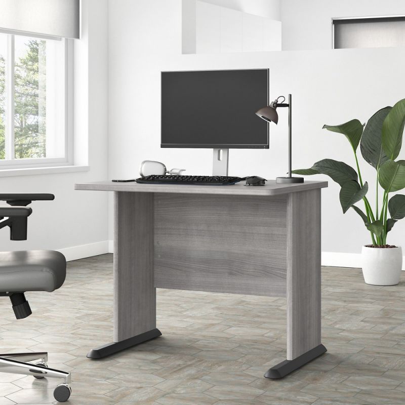 Bush Furniture - Studio A 36W Small Computer Desk in Platinum Gray - SDD136PG