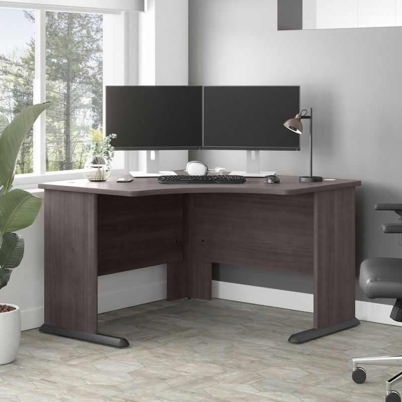 Bush Furniture - Studio A 48W Corner Computer Desk in Storm Gray - SDD148SG