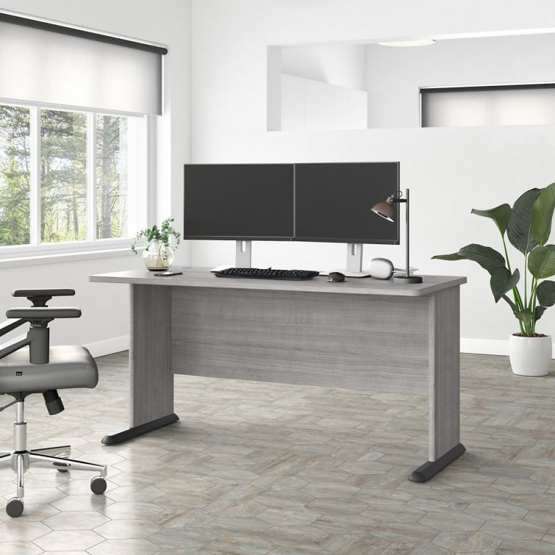 Bush Furniture - Studio A 60W Computer Desk in Platinum Gray - SDD160PG