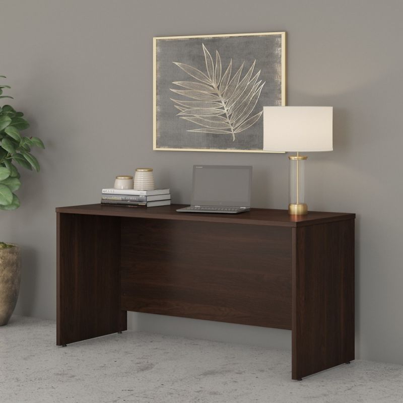 Bush Furniture - Studio C 60W x 24D Credenza Desk in Black Walnut - SCD360BW