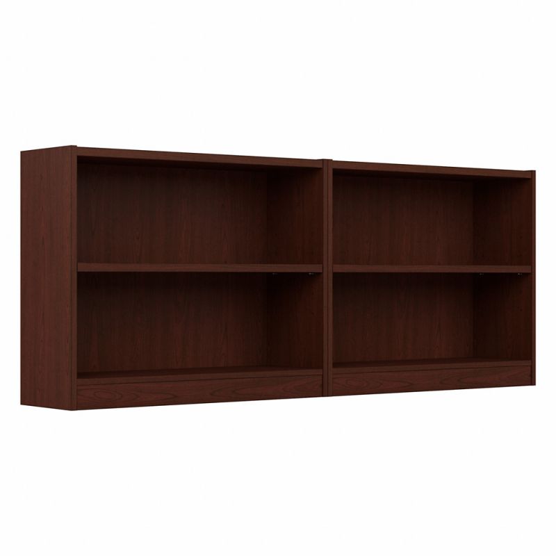 Bush Furniture - Universal 2 Shelf Bookcase in Vogue Cherry (Set of 2) - UB001VC