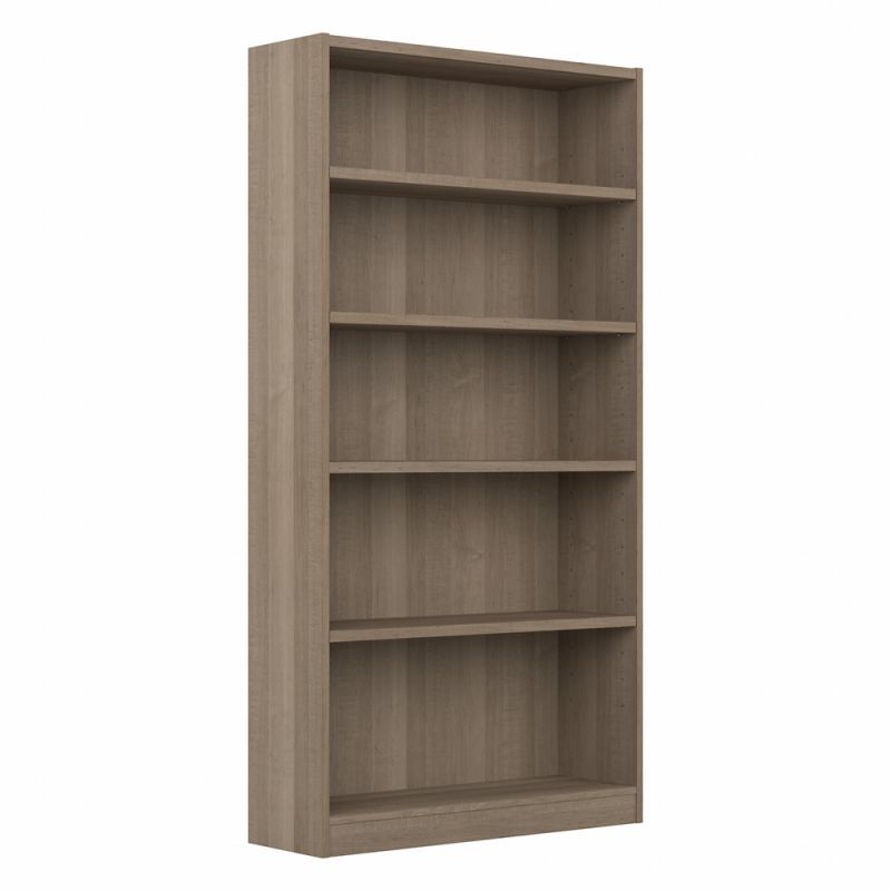 Bush Furniture - Universal  5 Shelf Bookcase in Ash Gray - WL12427