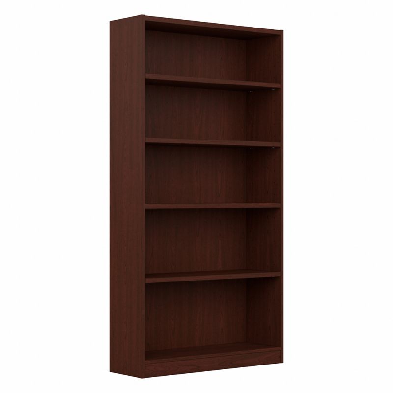 Bush Furniture - Universal  5 Shelf Bookcase in Vogue Cherry - WL12439