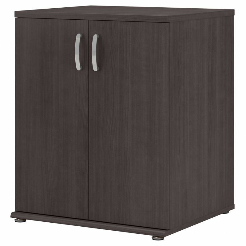 Bush Furniture - Universal Closet Organizer with Doors and Shelves in Storm Gray - CLS128SG-Z