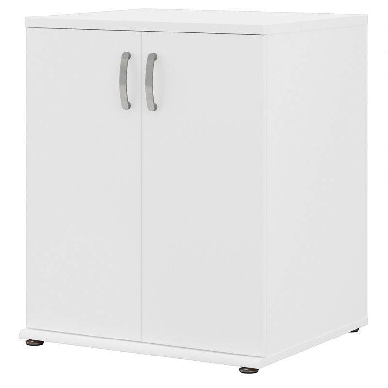 Bush Furniture - Universal Closet Organizer with Doors and Shelves in White - CLS128WH-Z