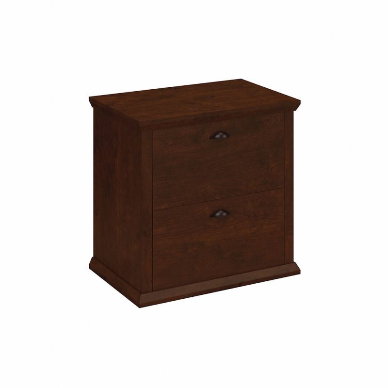 Bush Furniture - Yorktown 2 Drawer Lateral File Cabinet in Antique Cherry - WC40380-03