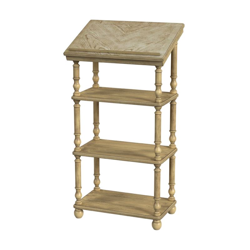 Butler Specialty Company - Alden 24 in. W Rectangular Wood 4 Tier Library Stand, Beige - 1512424