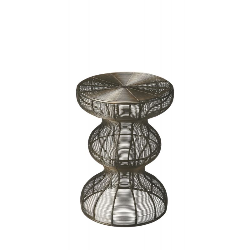 Butler Specialty Company - Angeline 13.25 in. W Round Metal Side Table, Bronze - 2895025