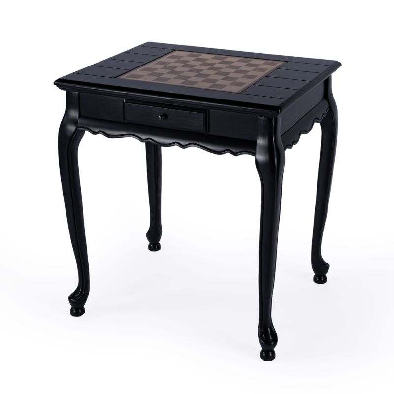 Butler Specialty Company - Bannockburn 29 in. W Rectangular Wood Game Table, Black - 1694111