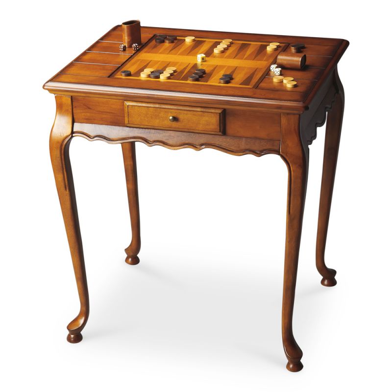 Butler Specialty Company - Bannockburn 29 in. W Rectangular Wood Game Table, Medium Brown - 1694101