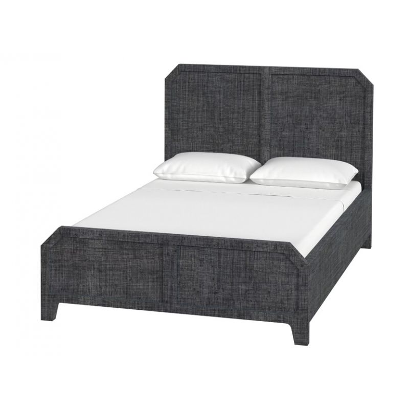 Butler Specialty Company - Bar Harbor - Bar Harbor Queen Raffia Panel Bed, Gray - 5706420