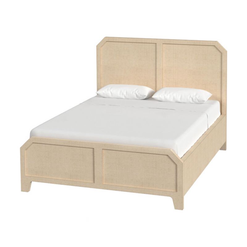 Butler Specialty Company - Bar Harbor - Bar Harbor Queen Raffia Panel Bed, Natural - 5706362