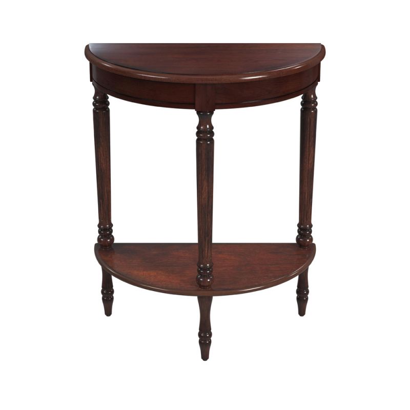 Butler Specialty Company - Bellini 24 in. W Demilune Wood Console Table, Dark Brown - 889024