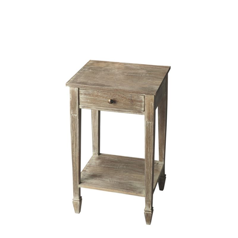 Butler Specialty Company - Bixby 16.5 in. W Rectangular Wood 1 Drawer Side Table, Gray - 2291290