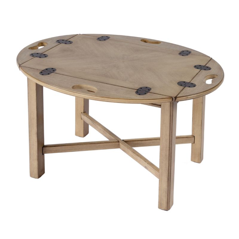 Butler Specialty Company - Carlisle 30 in. W Oval Wood Butler Table, Beige - 2427424