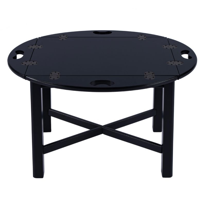 Butler Specialty Company - Carlisle 30 in. W Oval Wood Butler Table, Black - 2427111