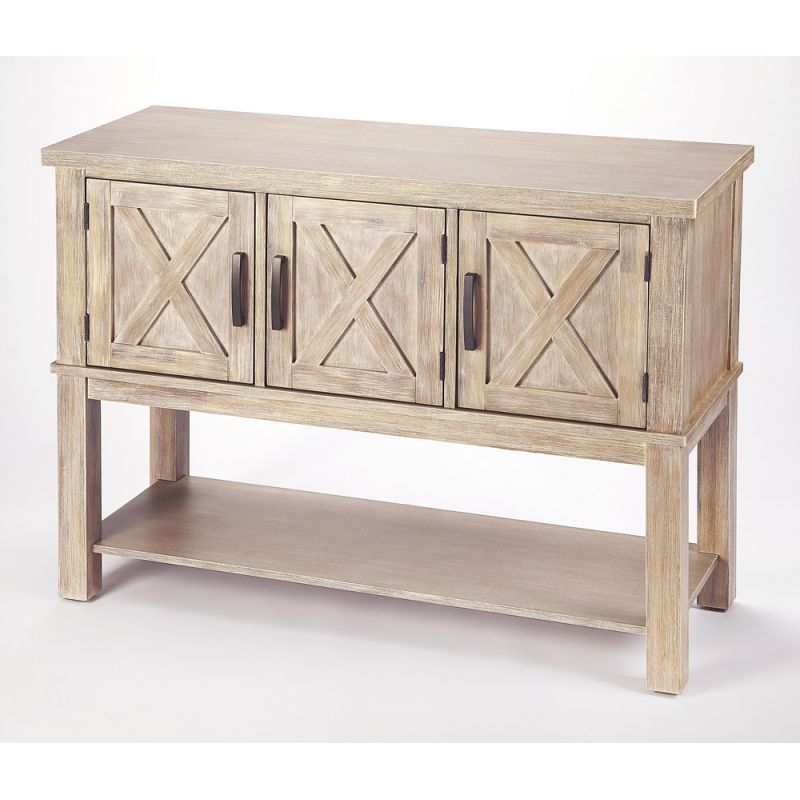 Butler Specialty Company - Chateau Urban 48 in. W Rectangular Wood 3 Door Buffet, Natural Wood - 5388284