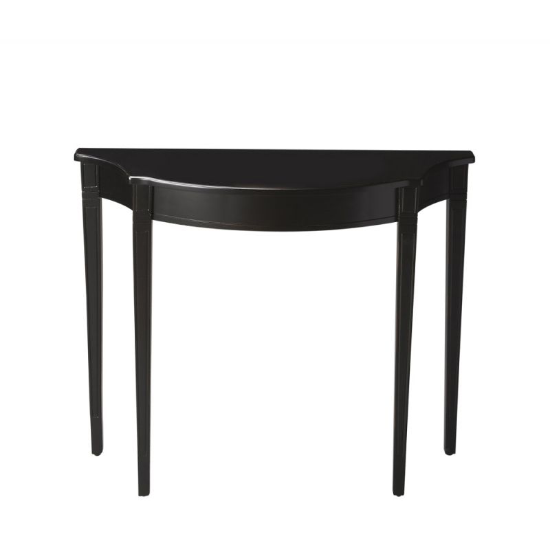 Butler Specialty Company - Chester 36 in. W Demilune Traditional Wood Console Table, Black - 4116111