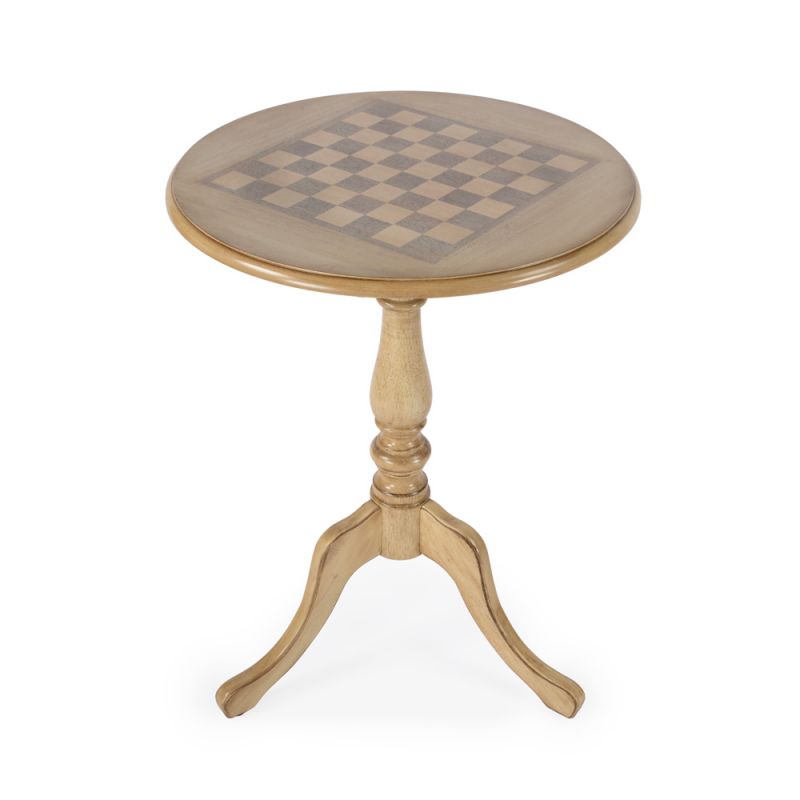 Butler Specialty Company - Heritage - Colbert 22 in. W Round Wood Pedestal Game Table, Beige - 3405424