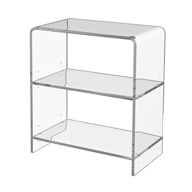 Butler Specialty Company - Crystal Clear - Crystal 22 in. W Acrylic 2 Shelf Bookcase, Clear - 3611335