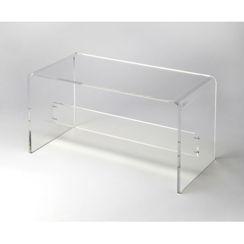 Butler Specialty Company - Crystal Clear - Crystal 34 in. W Rectangular Acrylic Backless Bench, Clear - 3607335