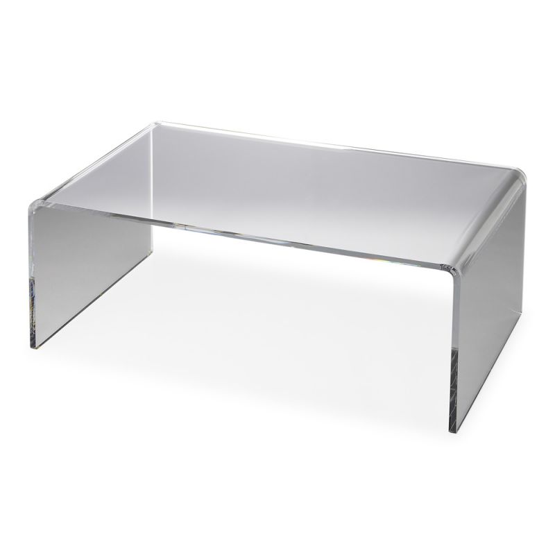 Butler Specialty Company - Crystal Clear - Crystal 38 in. W Rectangular Acrylic Coffee Table, Clear - 3398140