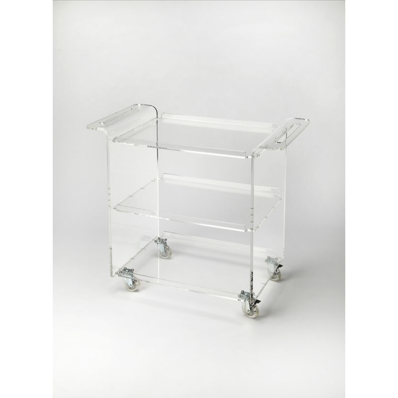 Butler Specialty Company - Crystal Clear - Crystal Clear Acrylic Bar Cart, Clear - 5169335