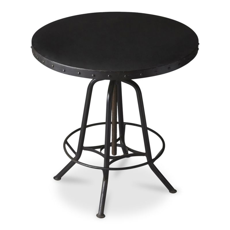 Butler Specialty Company - Englewood 29 in. W Round Iron Hall/Pub Table, Black - 1200025