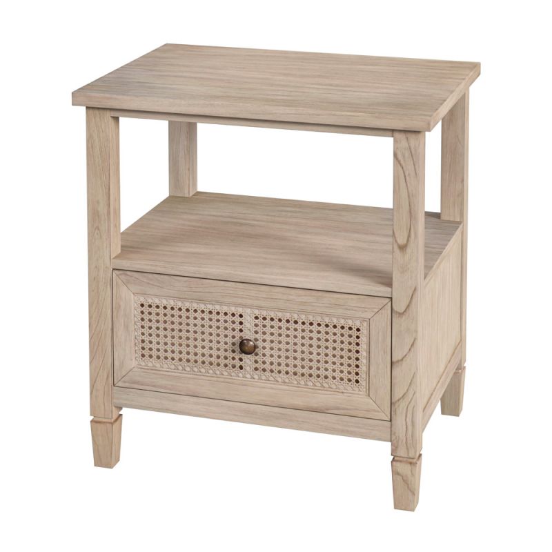 Butler Specialty Company - Flagstaff 25 in. W Cane 1 Drawer Nightstand, Natural - 5727449