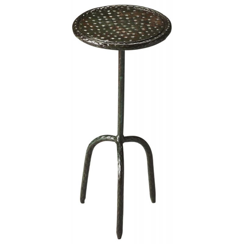 Butler Specialty Company - Founders 9 in. W Round Iron Side Table, Bronze/Gray/Silver - 3307025