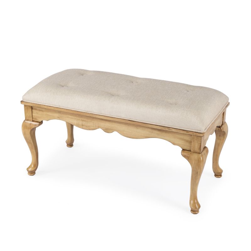 Butler Specialty Company - Grace 38 in. W Rectangular Wood Backless Bench, Beige - 3013424