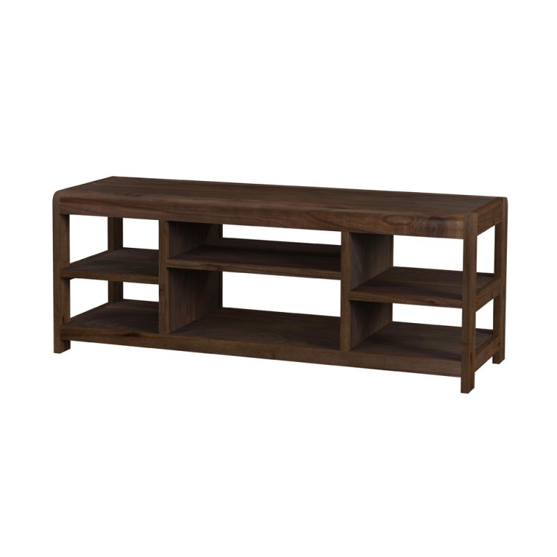 Butler Specialty Company - Hanover 44 in. W Rectangular Wood TV Stand with Open Shelving, Dark Brown - 5682188