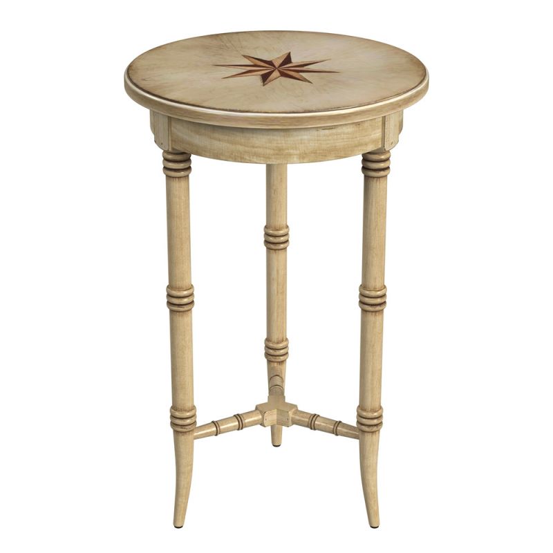 Butler Specialty Company - Isla 16 in. W Round Wood Side Table, Beige - 3615424