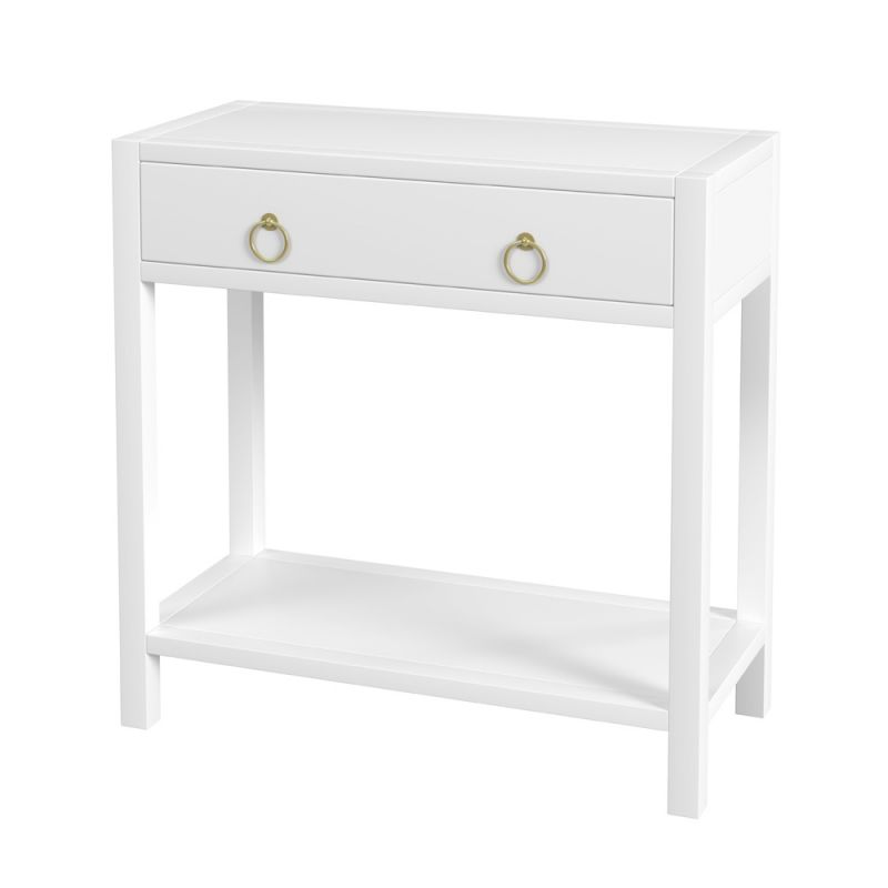 Butler Specialty Company - Lark 30 in. W Rectangular Wood 1 Drawer Nightstand, White - 5675304