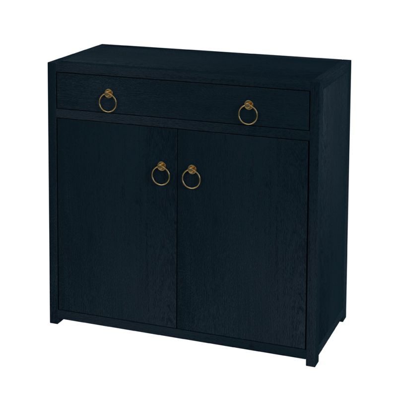 Butler Specialty Company - Lark  31 in. W Rectangular Wood 2 Door Accent Storage Cabinet, Navy Blue - 5673291