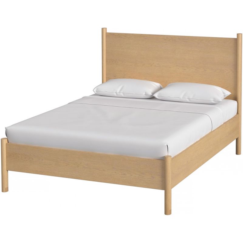 Butler Specialty Company - Lennon Wood Rounded Leg Queen Panel Bed, Light Brown - 5763473