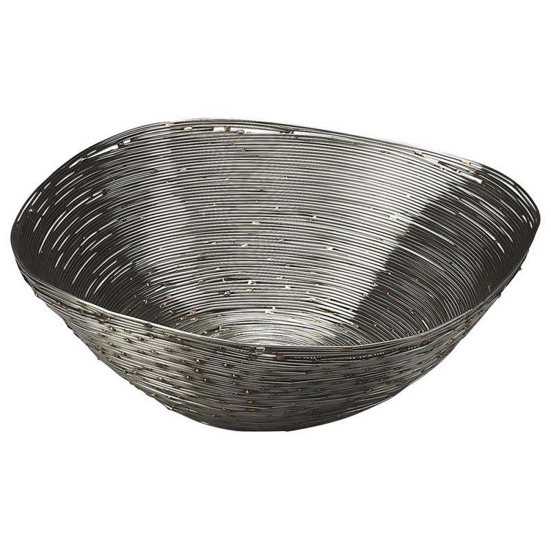 Butler Specialty Company - Hors D'oeuvres - Live Wire 10 in. W Metal Decorative Bowl, Silver - 4253016