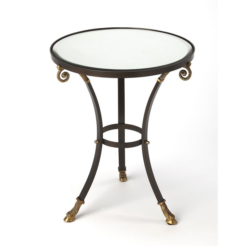 Butler Specialty Company - Meurice Glass & Metal Side Table, Black - 5342025