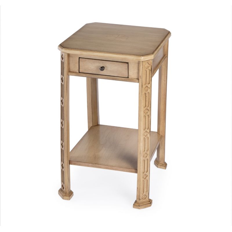 Butler Specialty Company - Moyer 15 in. W Rectangular Wood 1 Drawer Side Table, Beige - 1486424