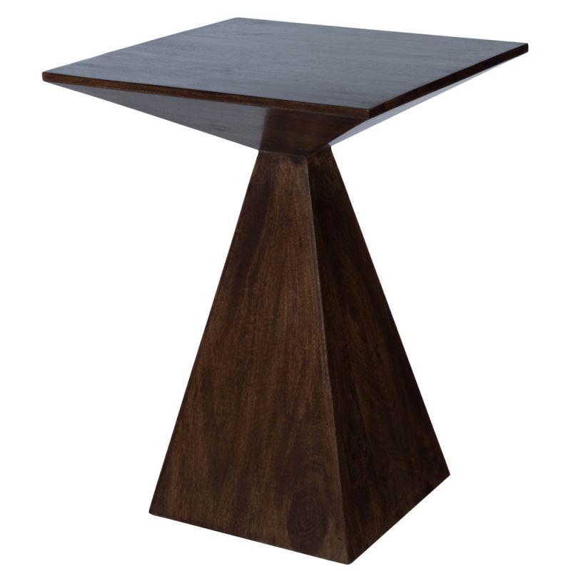 Butler Specialty Company - Titus 18 in. W Square Wood Modern End Table, Dark Brown - 4425403