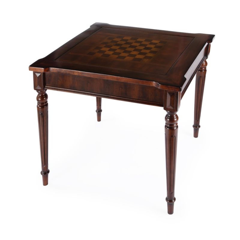 Butler Specialty Company - Vincent 36 in. W Square Wood Multi-Game Card Table, Dark Brown - 837024