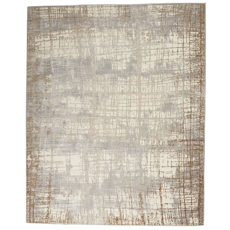 Calvin Klein Home - Rush Area Rug - 7' x 10' Ivory/Taupe - CK950-99446818638