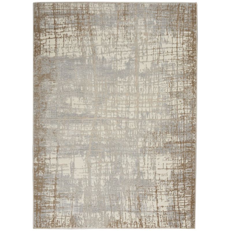 Calvin Klein Home - Rush Area Rug - 6' x 9' Ivory/Taupe - CK950-99446784087