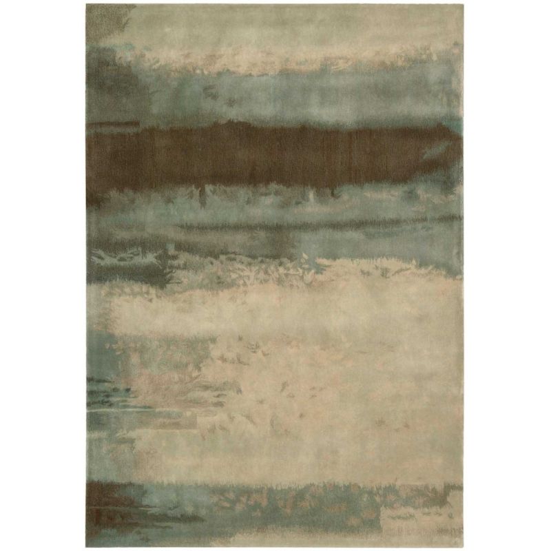 Calvin Klein Home - Luster Wash Area Rug - 4' x 6' Light Green - SW10-99446557506_CLOSEOUT