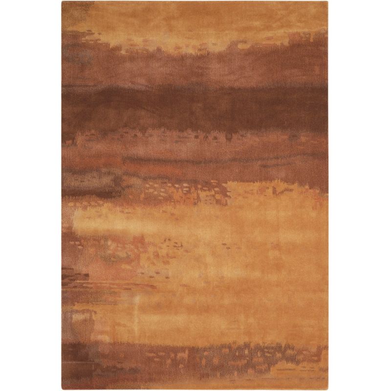 Calvin Klein - Home Luster Wash SW09 Brown 4'x6' Area Rug - SW09-99446557414_CLOSEOUT